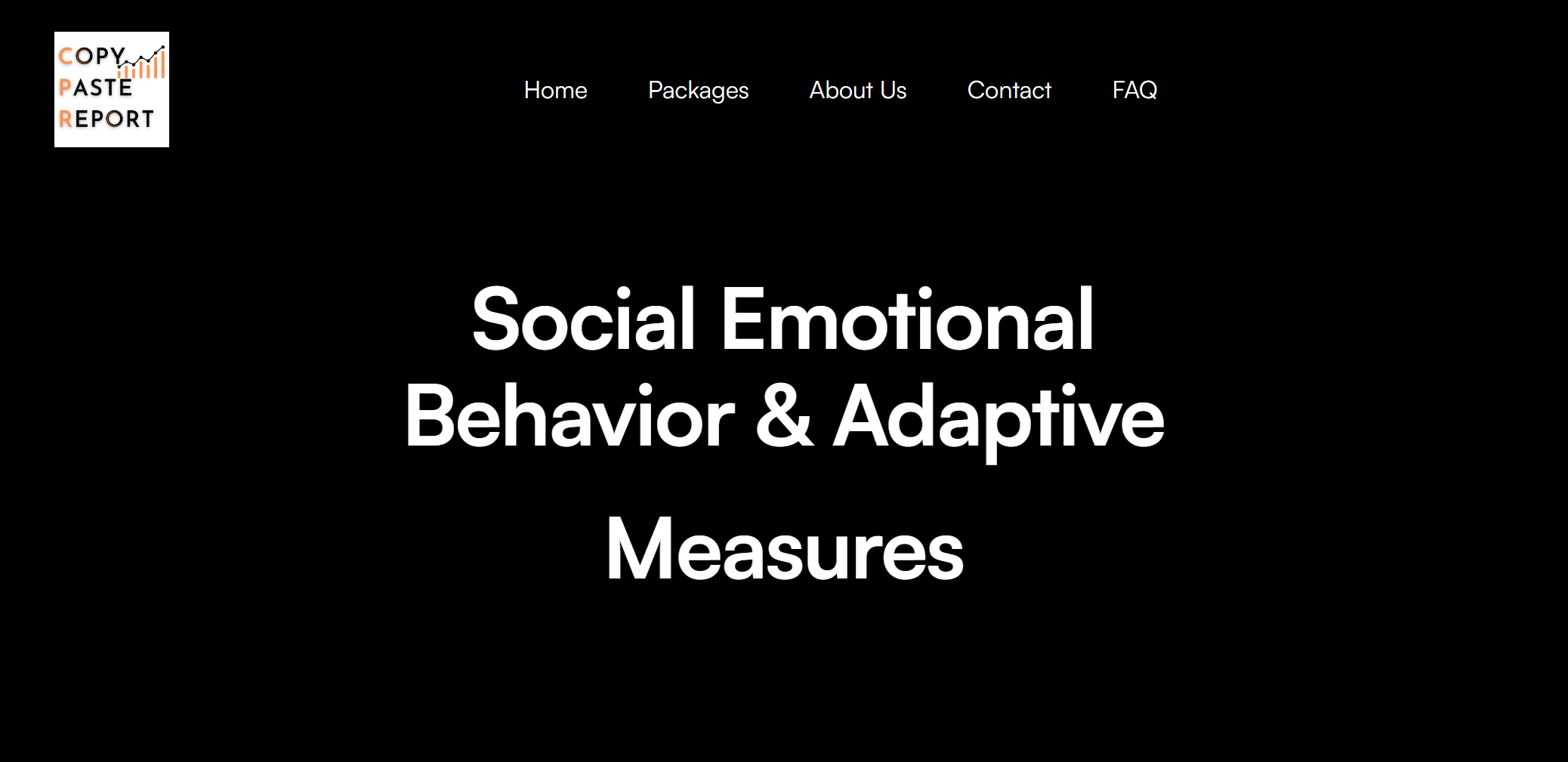 Social Emotional, Behavior, and Adaptive Measures